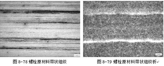 螺栓原材料带状组织，螺栓原材料带状组织析