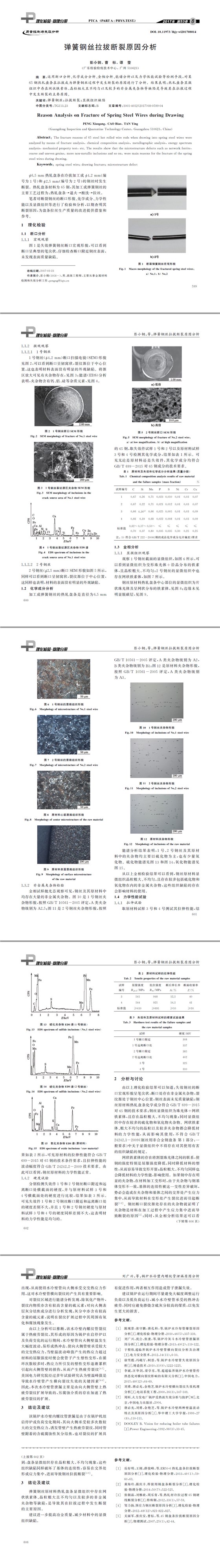 弹簧钢丝拉拔断裂原因分析