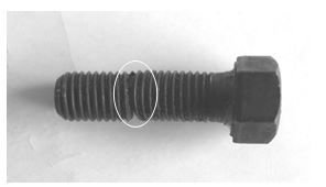 断裂螺栓宏观形貌