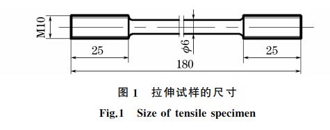 图１ 拉伸试样的尺寸